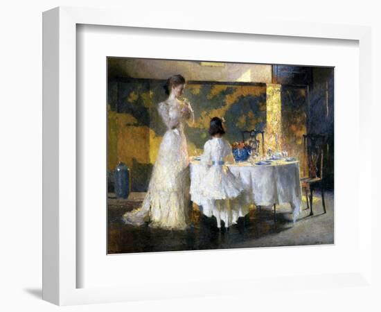 The Artist's Daughters, 1908 (Oil on Canvas)-Frank Weston Benson-Framed Giclee Print