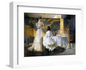 The Artist's Daughters, 1908 (Oil on Canvas)-Frank Weston Benson-Framed Giclee Print