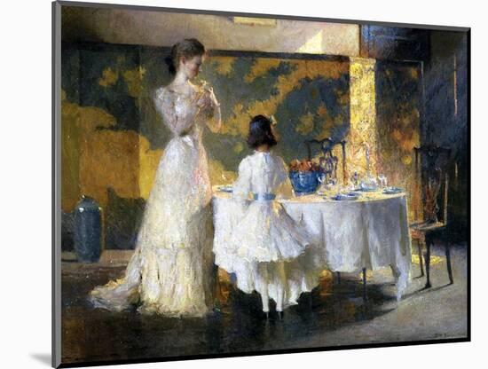 The Artist's Daughters, 1908 (Oil on Canvas)-Frank Weston Benson-Mounted Giclee Print