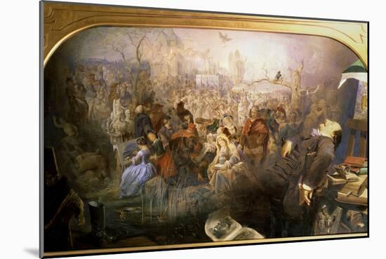 The Artist's Dream-Edward Henry Corbould-Mounted Giclee Print