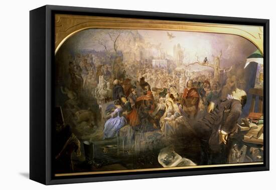 The Artist's Dream-Edward Henry Corbould-Framed Stretched Canvas