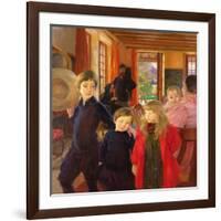 The Artist's Family, 1890 (Oil on Canvas)-Paul Albert Besnard-Framed Giclee Print