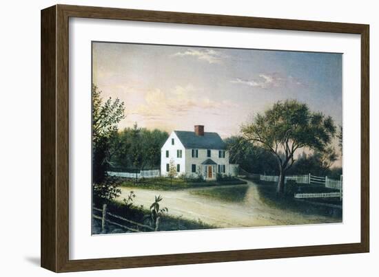 The Artist's Family House, c.1859-Mary Blood Mellen-Framed Giclee Print