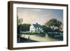 The Artist's Family House, c.1859-Mary Blood Mellen-Framed Giclee Print