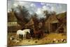 The Artist's Farmyard at Meopham, Kent-John Frederick Herring I-Mounted Giclee Print