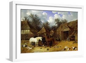 The Artist's Farmyard at Meopham, Kent-John Frederick Herring I-Framed Giclee Print