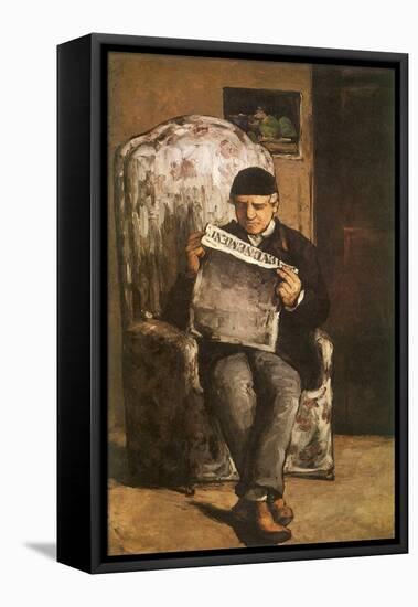 The Artist's Father, 1866-Paul C?zanne-Framed Stretched Canvas