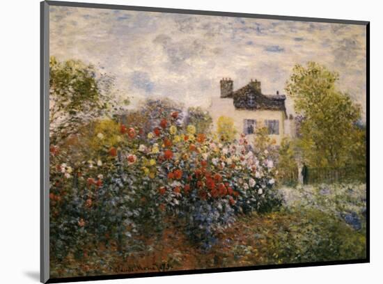The Artist's Garden at Argenteuil-Claude Monet-Mounted Art Print
