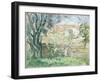 The Artist's Garden at Cannet, 1931-Henri Lebasque-Framed Giclee Print