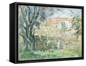 The Artist's Garden at Cannet, 1931-Henri Lebasque-Framed Stretched Canvas