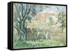 The Artist's Garden at Cannet, 1931-Henri Lebasque-Framed Stretched Canvas