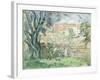 The Artist's Garden at Cannet, 1931-Henri Lebasque-Framed Giclee Print