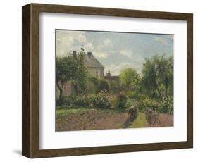 The Artist's Garden at Eragny, 1898-Camille Pissarro-Framed Art Print