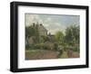 The Artist's Garden at Eragny, 1898-Camille Pissarro-Framed Art Print