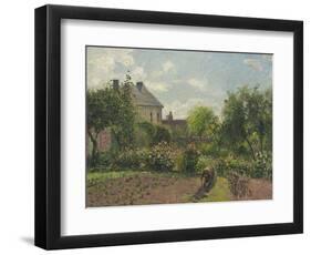 The Artist's Garden at Eragny, 1898-Camille Pissarro-Framed Art Print