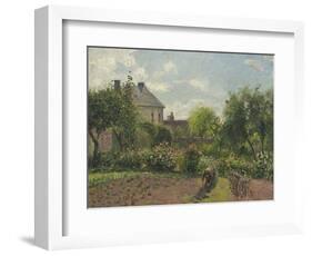 The Artist's Garden at Eragny, 1898-Camille Pissarro-Framed Art Print