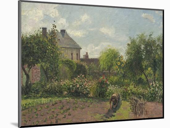 The Artist's Garden at Eragny, 1898-Camille Pissarro-Mounted Art Print