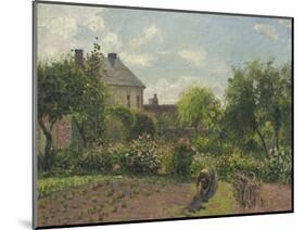 The Artist's Garden at Eragny, 1898-Camille Pissarro-Mounted Art Print