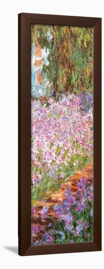 The Artist's Garden at Giverny, c.1900 (detail)-Claude Monet-Framed Poster