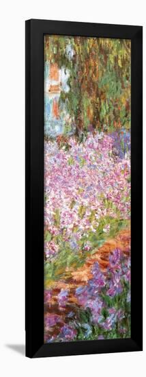 The Artist's Garden at Giverny, c.1900 (detail)-Claude Monet-Framed Poster