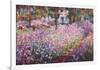 The Artist's Garden At Giverny, c.1900-Claude Monet-Framed Poster