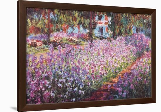 The Artist's Garden At Giverny, c.1900-Claude Monet-Framed Poster