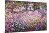 The Artist's Garden At Giverny, c.1900-Claude Monet-Mounted Poster