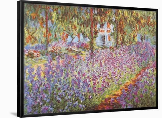 The Artist's Garden at Giverny, c. 1900-Claude Monet-Framed Poster