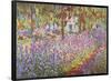 The Artist's Garden at Giverny, c. 1900-Claude Monet-Framed Poster