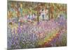 The Artist's Garden at Giverny, c. 1900-Claude Monet-Mounted Poster