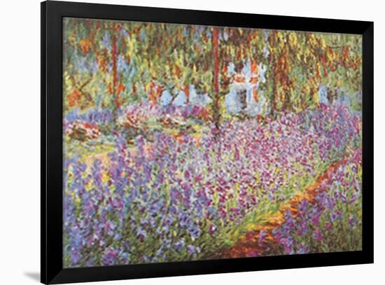 The Artist's Garden at Giverny, c. 1900-Claude Monet-Framed Poster