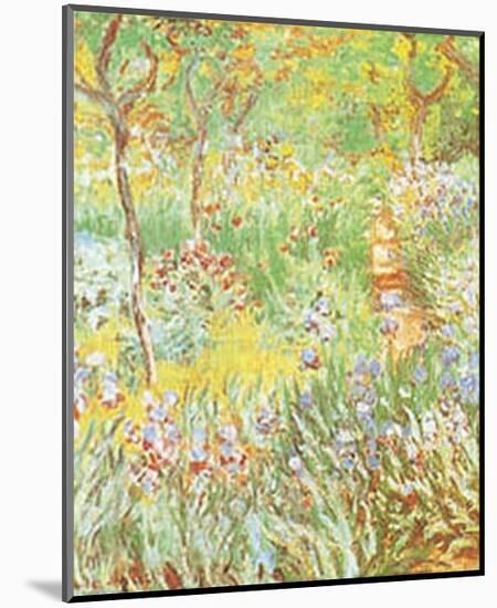 The Artist's Garden at Giverny, c. 1900-Claude Monet-Mounted Poster