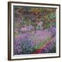 The Artist's Garden At Giverny, c.1900-Claude Monet-Framed Giclee Print