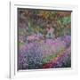 The Artist's Garden At Giverny, c.1900-Claude Monet-Framed Giclee Print