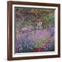 The Artist's Garden At Giverny, c.1900-Claude Monet-Framed Giclee Print