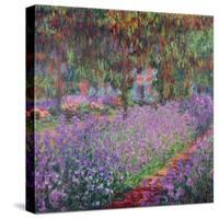 The Artist's Garden At Giverny, c.1900-Claude Monet-Stretched Canvas