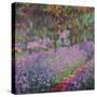 The Artist's Garden At Giverny, c.1900-Claude Monet-Stretched Canvas