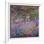 The Artist's Garden At Giverny, c.1900-Claude Monet-Framed Giclee Print