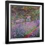 The Artist's Garden At Giverny, c.1900-Claude Monet-Framed Giclee Print