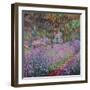 The Artist's Garden At Giverny, c.1900-Claude Monet-Framed Premium Giclee Print