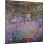 The Artist's Garden At Giverny, c.1900-Claude Monet-Mounted Premium Giclee Print