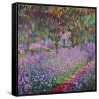 The Artist's Garden At Giverny, c.1900-Claude Monet-Framed Stretched Canvas