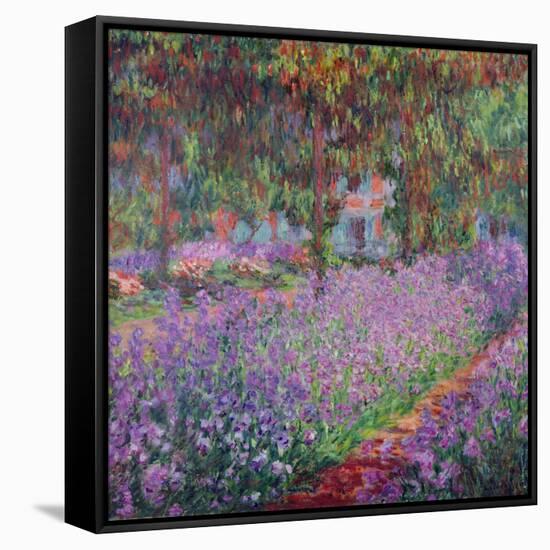 The Artist's Garden At Giverny, c.1900-Claude Monet-Framed Stretched Canvas