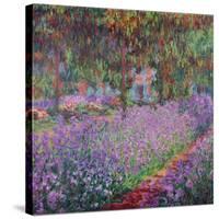 The Artist's Garden At Giverny, c.1900-Claude Monet-Stretched Canvas