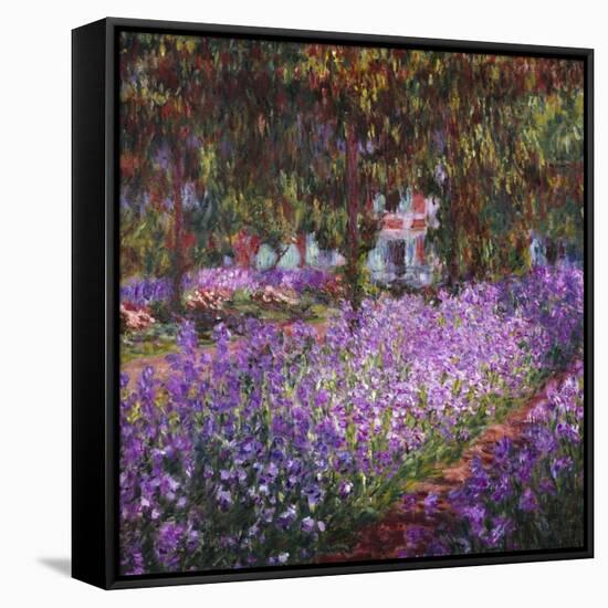 The Artist's Garden At Giverny, c.1900-Claude Monet-Framed Stretched Canvas