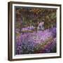 The Artist's Garden At Giverny, c.1900-Claude Monet-Framed Giclee Print