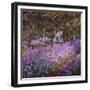 The Artist's Garden At Giverny, c.1900-Claude Monet-Framed Giclee Print