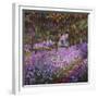 The Artist's Garden At Giverny, c.1900-Claude Monet-Framed Giclee Print