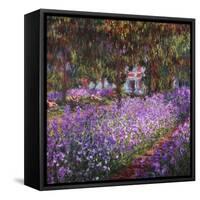 The Artist's Garden At Giverny, c.1900-Claude Monet-Framed Stretched Canvas