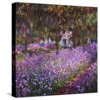 The Artist's Garden At Giverny, c.1900-Claude Monet-Stretched Canvas